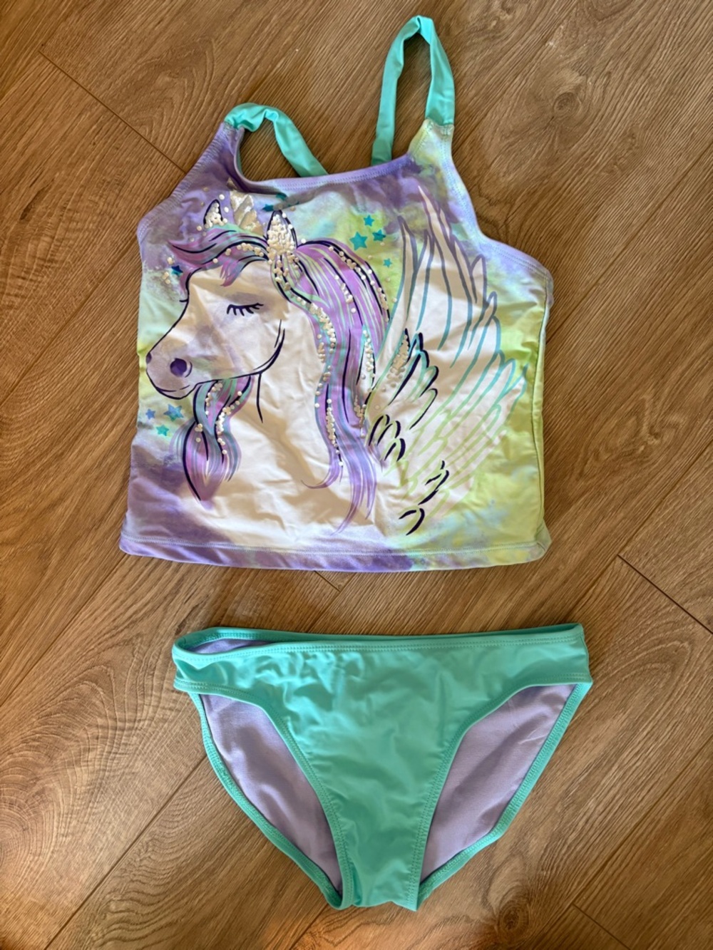 Girls Unicorn Bathing Suit
